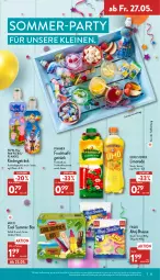 Gazetka promocyjna Aldi Nord - Aldi-Vorschau - Gazetka - ważna od 28.05 do 28.05.2022 - strona 33 - produkty: ahoj-brause, aus der tiefkühlung, beutel, brause, eis, flasche, frucht, fruchtsaft, fruchtsaftgetränk, gerolsteine, gerolsteiner, getränk, gin, Kinder, leine, limo, limonade, Paw Patrol, Peppa Pig, pfanne, Pfanner, saft, steiner, stieleis, Ti, ZTE