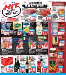 Gazetka promocyjna Hit - Wochenprospekt - Gazetka - ważna od 07.06 do 07.06.2025 - strona 1 - produkty: ananas, auto, bärenmarke, barilla, beutel, brut, butter, caria, cherrytomaten, chio chips, chips, chipsfrisch, coca-cola, cola, creme, dallmayr, dallmayr prodomo, Donut, donuts, doppio passo, Dr. Oetker, eimer, eis, elle, erdnuss, espresso, filet, flammkuchen, flasche, fleisch, flippies, frico, frische milch, frucht, früchte, früchten, gin, glasflasche, grill, grillo, hackfleisch, hackfleisch gemischt, irische butter, italienische pasta, joghur, joghurt, Käse, kerrygold, Kette, kuchen, lamm, landliebe, landliebe joghurt, leine, mac, Mantel, medaillons, Meister, Mett, metternich, milch, milram, mumm, natur, nuss, nuss-nougat-creme, nutella, oder espresso, Ofen, oro di parma, passo, pasta, pesto, pizza, primitivo, prodomo, reis, reiss, Ria, rind, ristorante, ristorante pizza, rosato, sauce, schnittkäse, schwein, schwein und rind, schweine, schweinefilet, sekt, Speck, ssd, Ti, tisch, tomate, tomaten, vom schwein und rind, wein, weine, ZTE