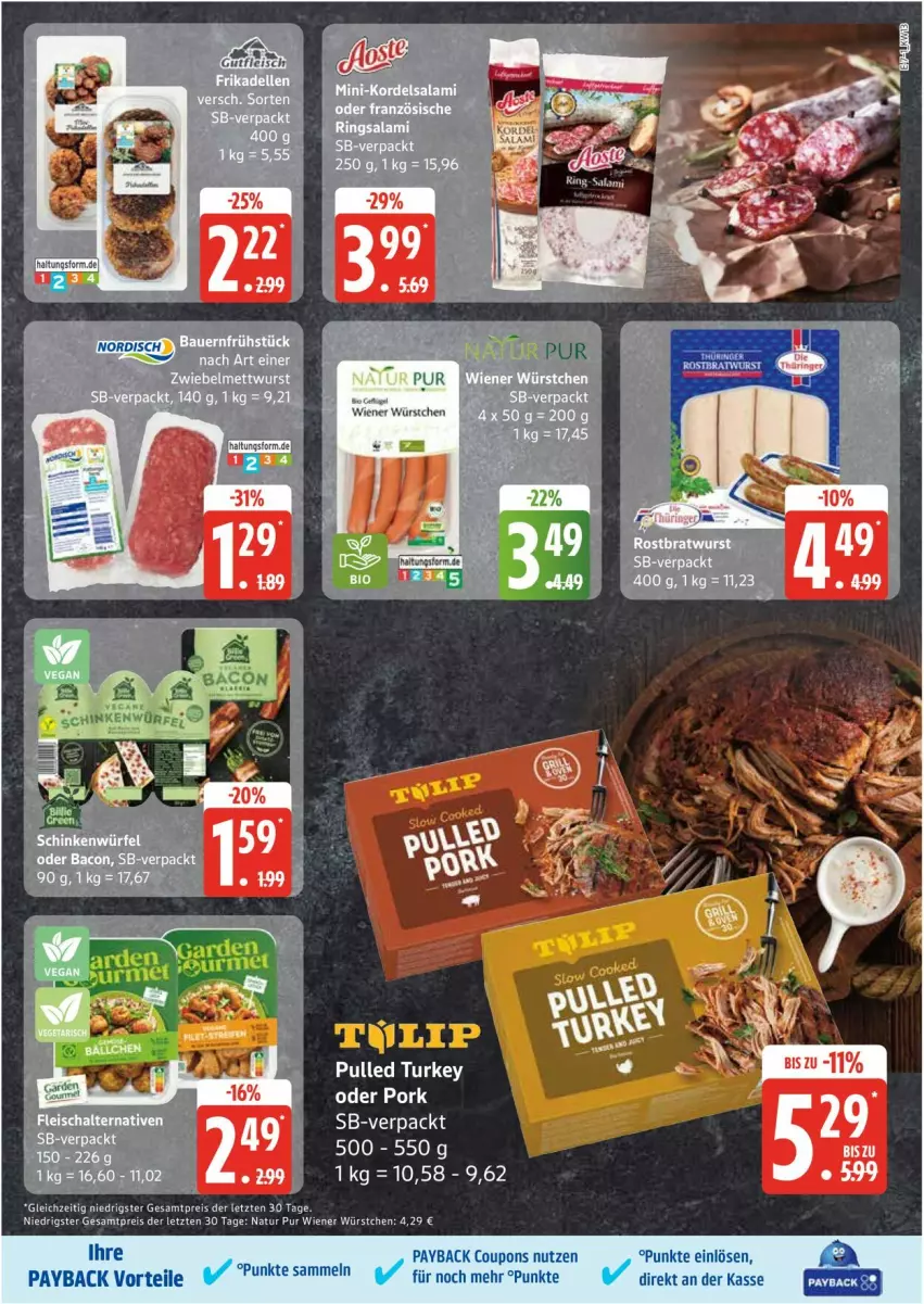 Aktueller Prospekt Edeka - Prospekte - von 24.03 bis 29.03.2025 - strona 7 - produkty: coupon, coupons, eis, natur, payback, reis, wiener, wiener würstchen, würstchen, ZTE