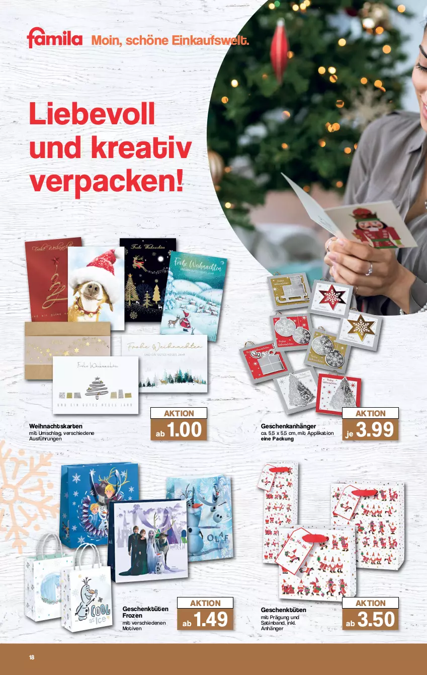 Aktueller Prospekt Famila - Prospekte - von 23.10 bis 14.12.2023 - strona 18 - produkty: Anhänger, Ti, Tüte