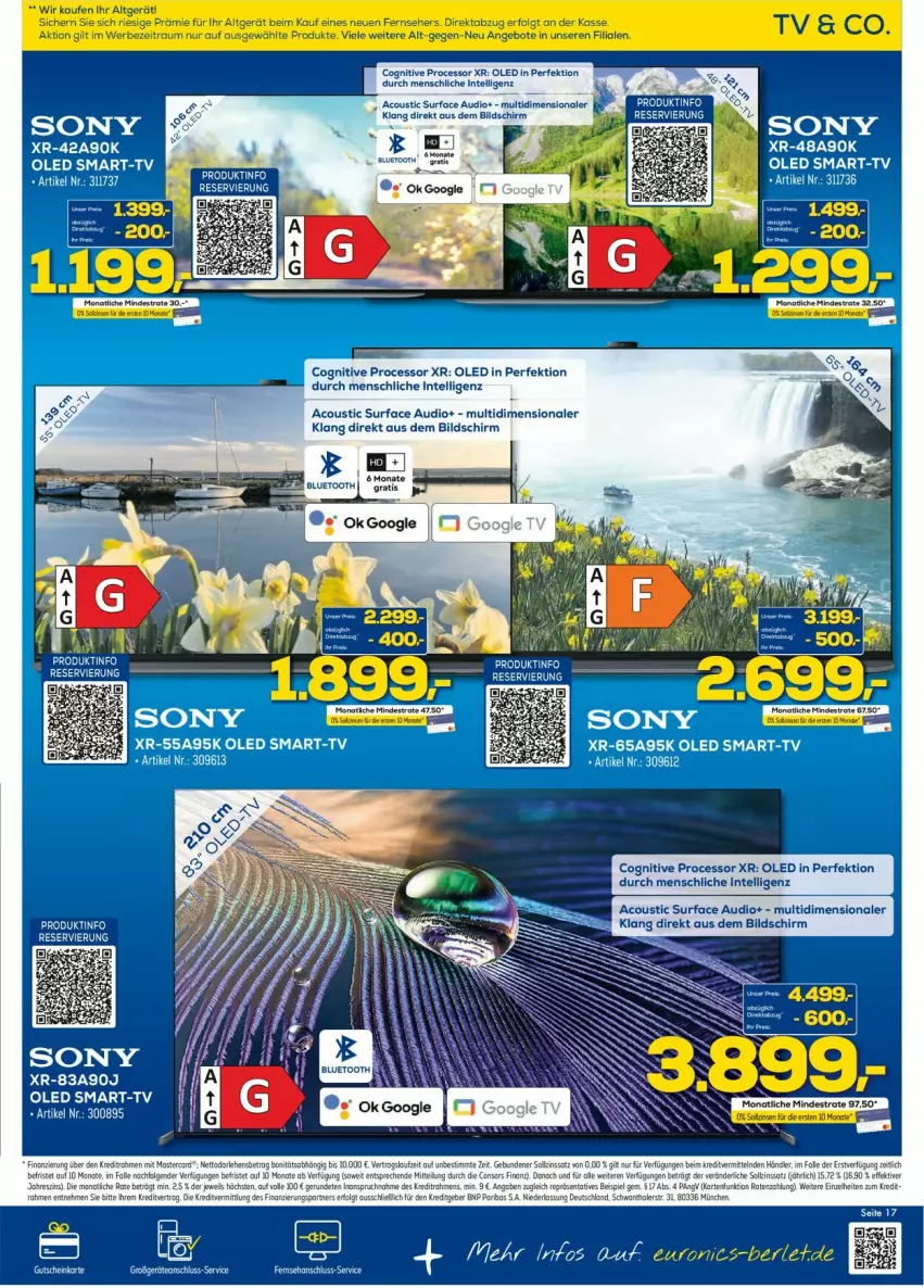 Aktueller Prospekt Euronics - Prospekte - von 08.03 bis 15.03.2023 - strona 17 - produkty: angebot, angebote, consors finanz, eis, fernseher, gutschein, Intel, LG, sony, Surf, Ti