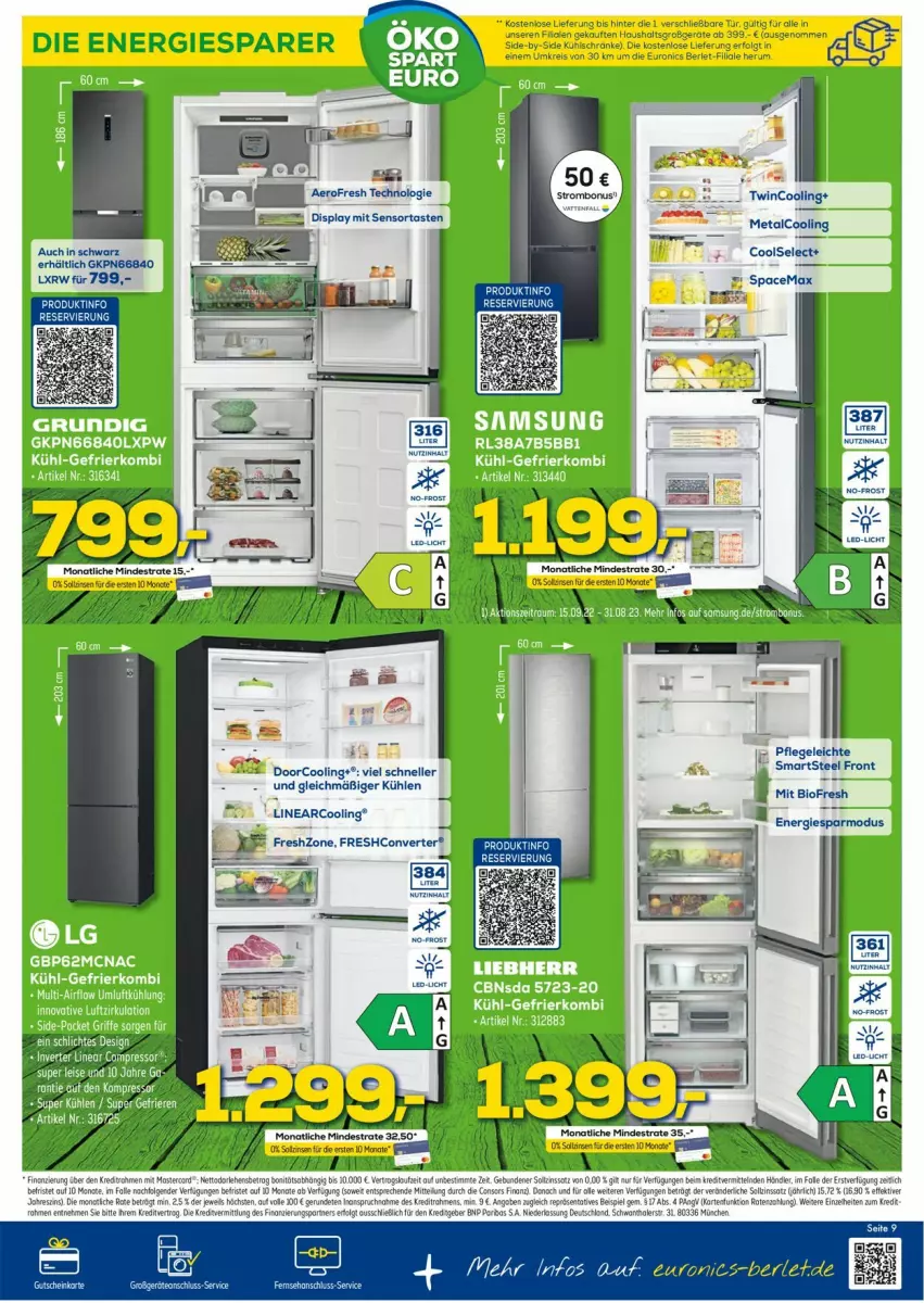 Aktueller Prospekt Euronics - Prospekte - von 08.03 bis 15.03.2023 - strona 9 - produkty: bio, eis, elle, gutschein, LG, monati, reis, rum, tee, Ti