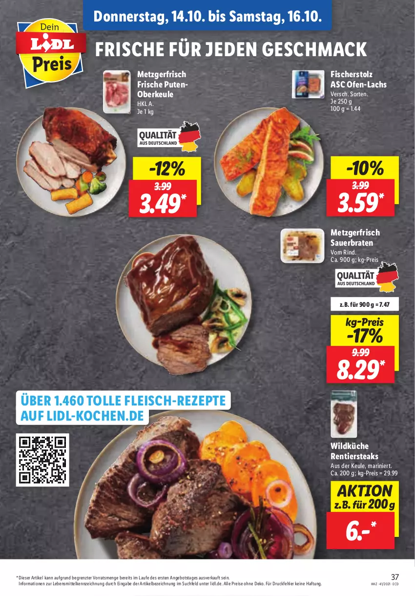 Aktueller Prospekt Lidl - Aktionsprospekt - von 11.10 bis 16.10.2021 - strona 37