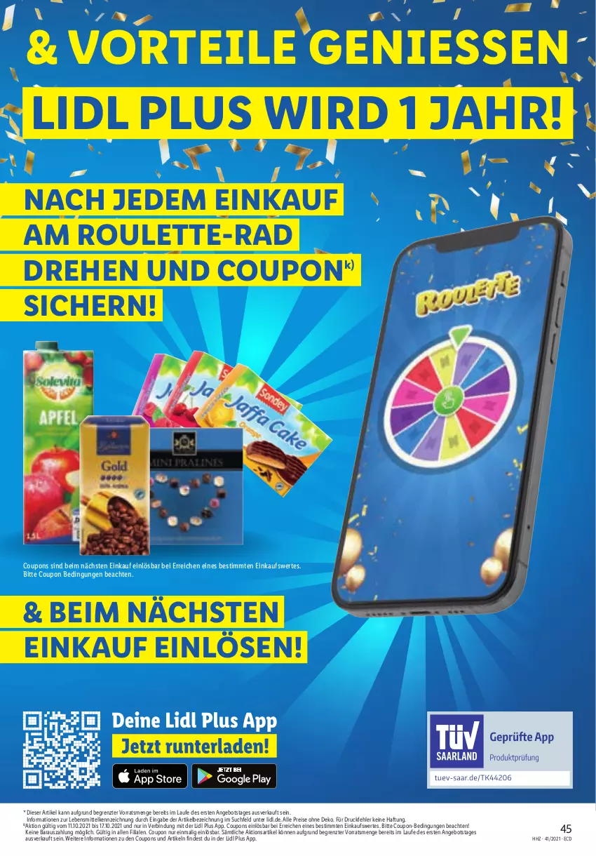 Aktueller Prospekt Lidl - Aktionsprospekt - von 11.10 bis 16.10.2021 - strona 45