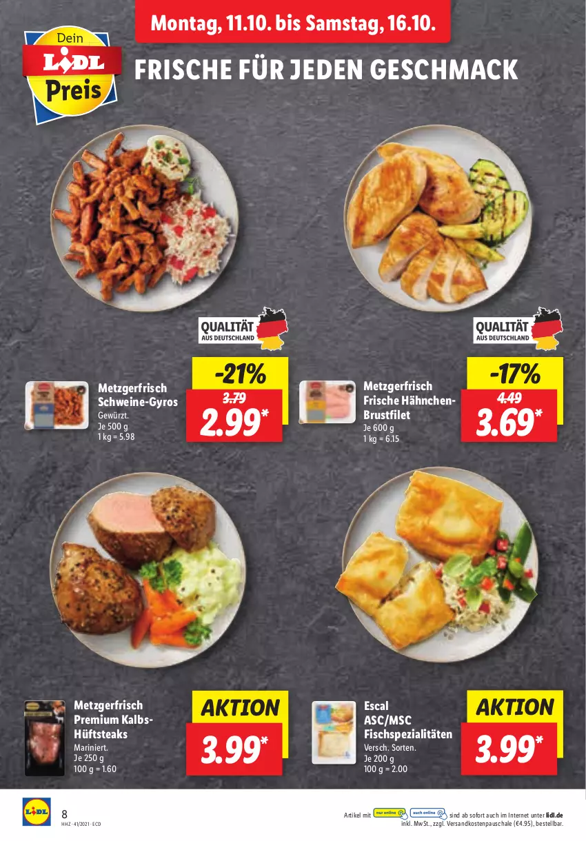 Aktueller Prospekt Lidl - Aktionsprospekt - von 11.10 bis 16.10.2021 - strona 8