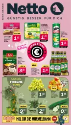 Gazetka promocyjna Netto - Woche 19 - Gazetka - ważna od 13.05 do 13.05.2023 - strona 1 - produkty: butter, chips, grünländer, gurke, melitta, milch, natur, oder radler, pringles, radler, ring, sac, Ti, topf, trauben