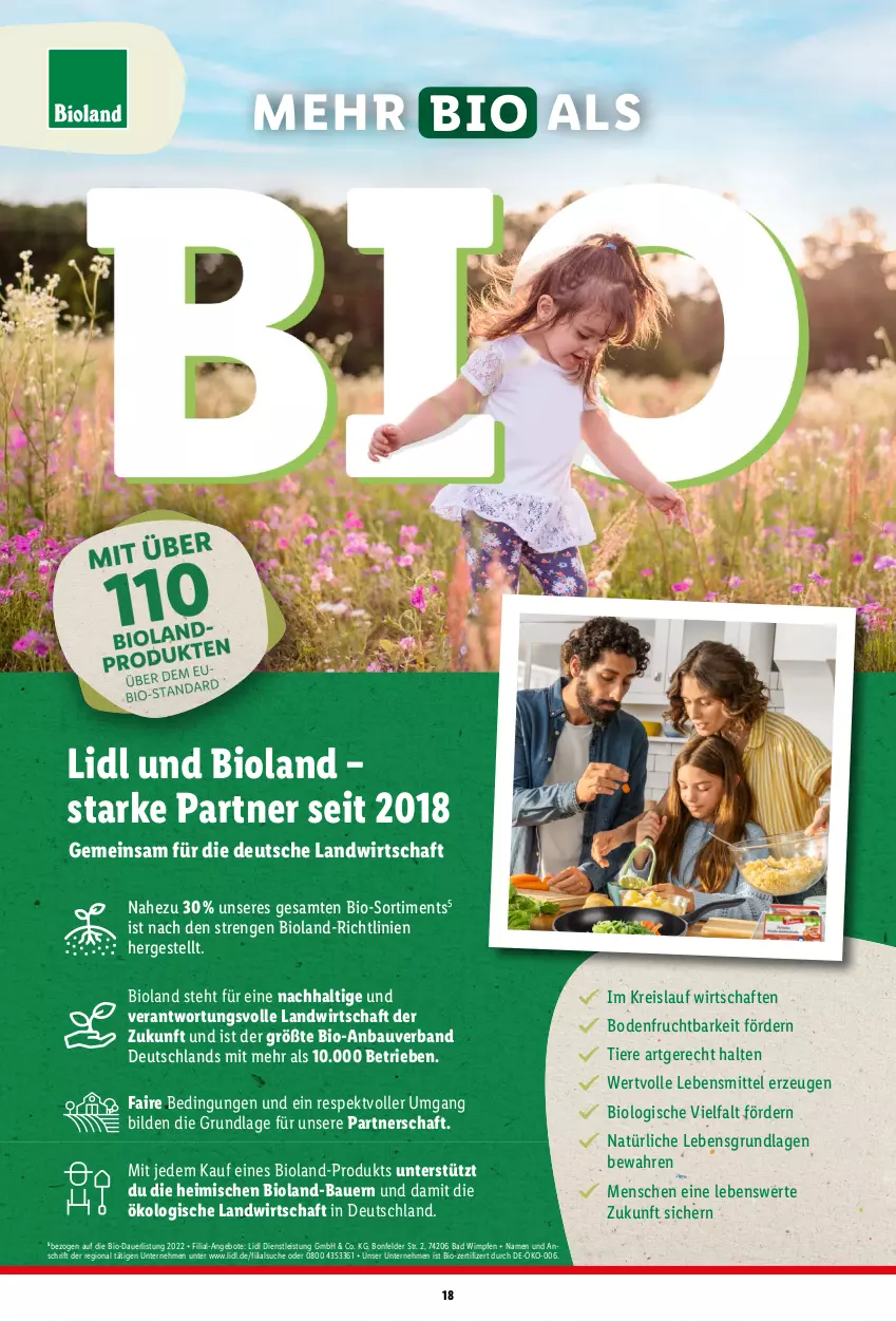 Aktueller Prospekt Lidl - Grillmagazin - von 20.04 bis 19.05.2024 - strona 18 - produkty: angebot, angebote, auer, Bad, Bau, Bauer, bio, bioland, eis, frucht, lebensmittel, reis, Ti, Tiere