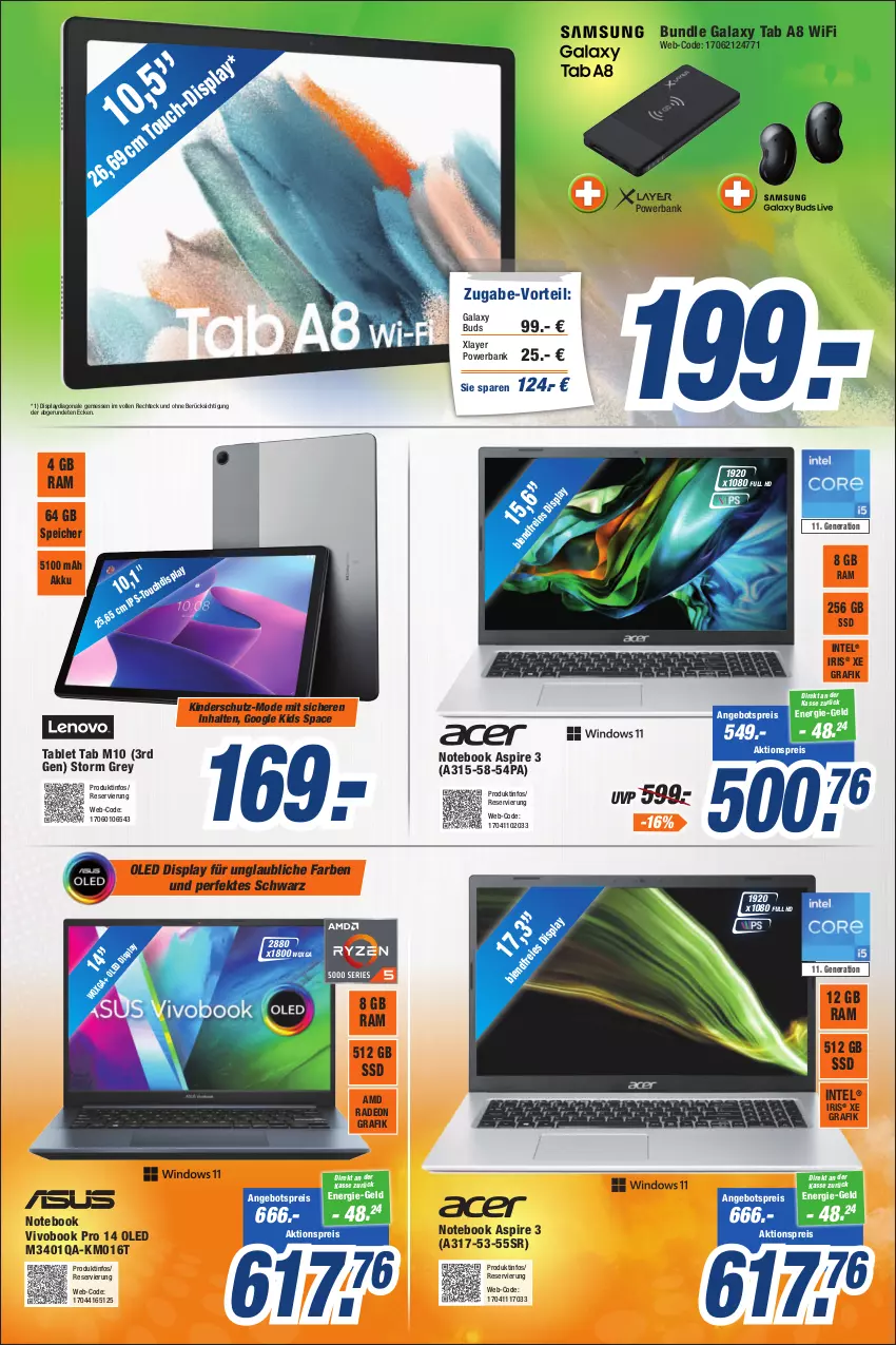 Aktueller Prospekt Expert Bonn - Prospekte - von 01.03 bis 07.03.2023 - strona 7 - produkty: akku, aktionspreis, AMD Radeon, angebot, angebotspreis, Bank, deo, eis, Intel, Kinder, Mode, notebook, powerbank, radeon, reis, ssd, tablet, Ti, VivoBook