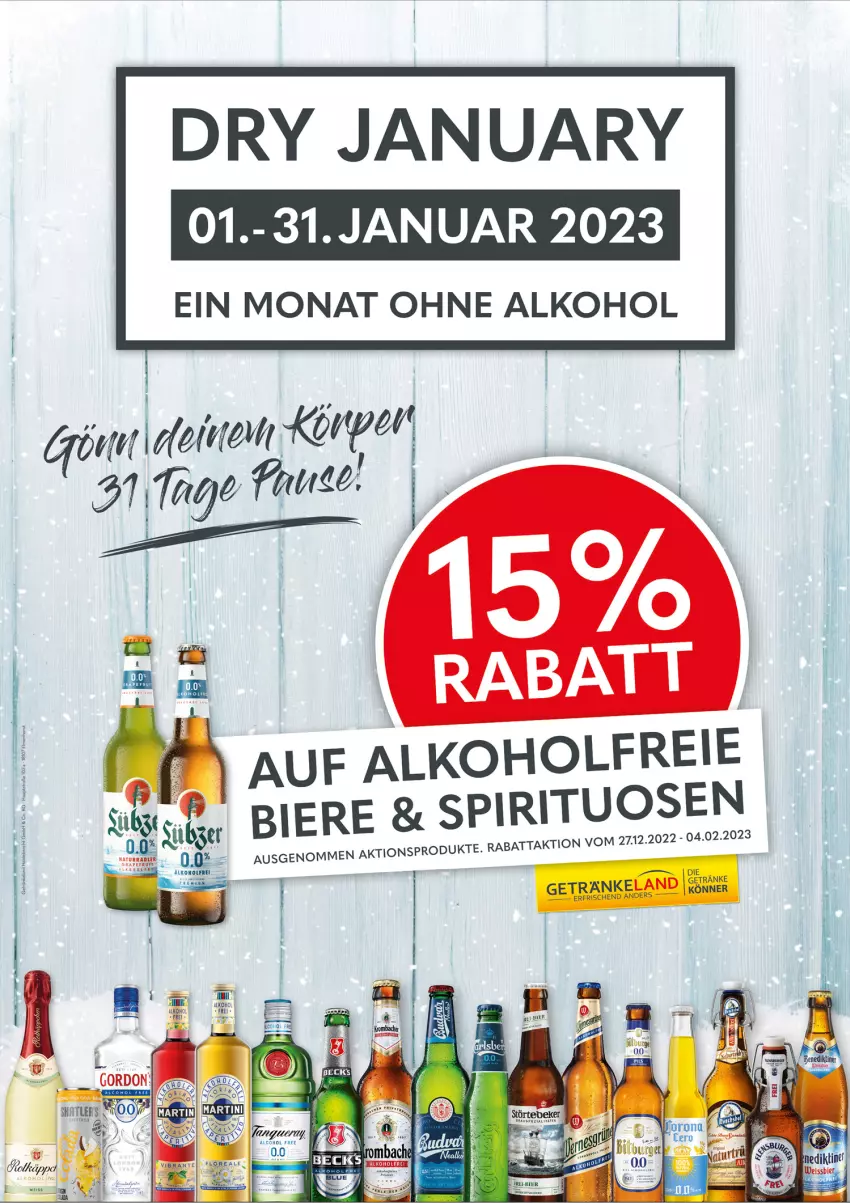 Aktueller Prospekt Getraenkeland - von 02.01 bis 31.01.2023 - strona 1 - produkty: Elan, Ti