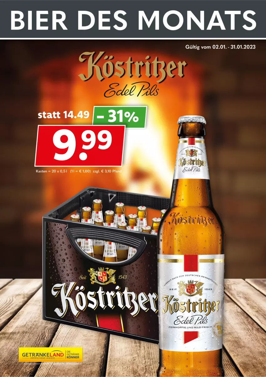 Aktueller Prospekt Getraenkeland - von 02.01 bis 31.01.2023 - strona 3 - produkty: bier, Ti