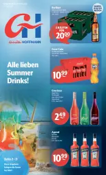 Gazetka promocyjna Getraenke Hoffmann - Prospekte - Gazetka - ważna od 19.08 do 19.08.2023 - strona 1 - produkty: angebot, angebote, aperitif, aperol, apfel, berliner, coca-cola, cola, drink, drinks, gracioso, grana, granatapfel, hugo, natur, natur radler, pils, pilsner, radler, Rana, ring, Ti