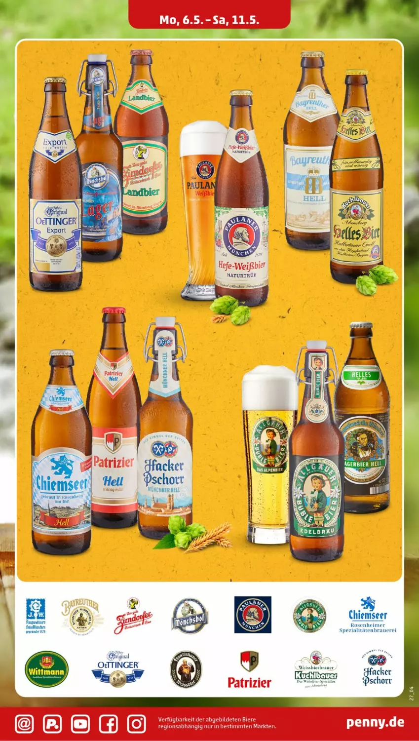 Aktueller Prospekt Penny - Prospekte - von 06.05 bis 11.05.2024 - strona 27 - produkty: auer, bier, eimer, eis, erde, Hefe, natur, rel, rosen, Spezi, Ti, weissbier