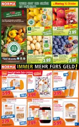 Gazetka promocyjna Norma - Norma - Gazetka - ważna od 23.10 do 23.10.2023 - strona 9 - produkty: aprikose, aprikosen, auer, beutel, bio, bio-zitronen, braten, Cashew, cashewkerne, cordon bleu, eis, erde, fleisch, fleischwurst, früchte, Geflügel, Geflügel-Fleischwurst, Hähnchenfleisch, Hähnchenschnitzel, kartoffel, kartoffeln, kirsch, konfitüre, konfitüre extra, korb, kühlregal, latte, leine, LG, mac, obst, Obst und Gemüse, regal, reis, Schal, Schale, schnitzel, speisekartoffeln, Ti, tiefpreis, tisch, und gemüse, wurst, zitrone, zitronen