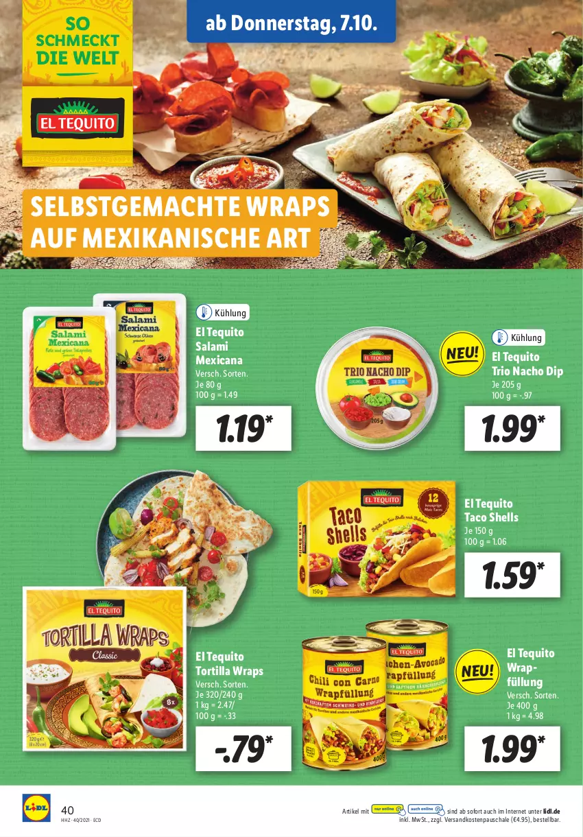 Aktueller Prospekt Lidl - Aktionsprospekt - von 04.10 bis 09.10.2021 - strona 40