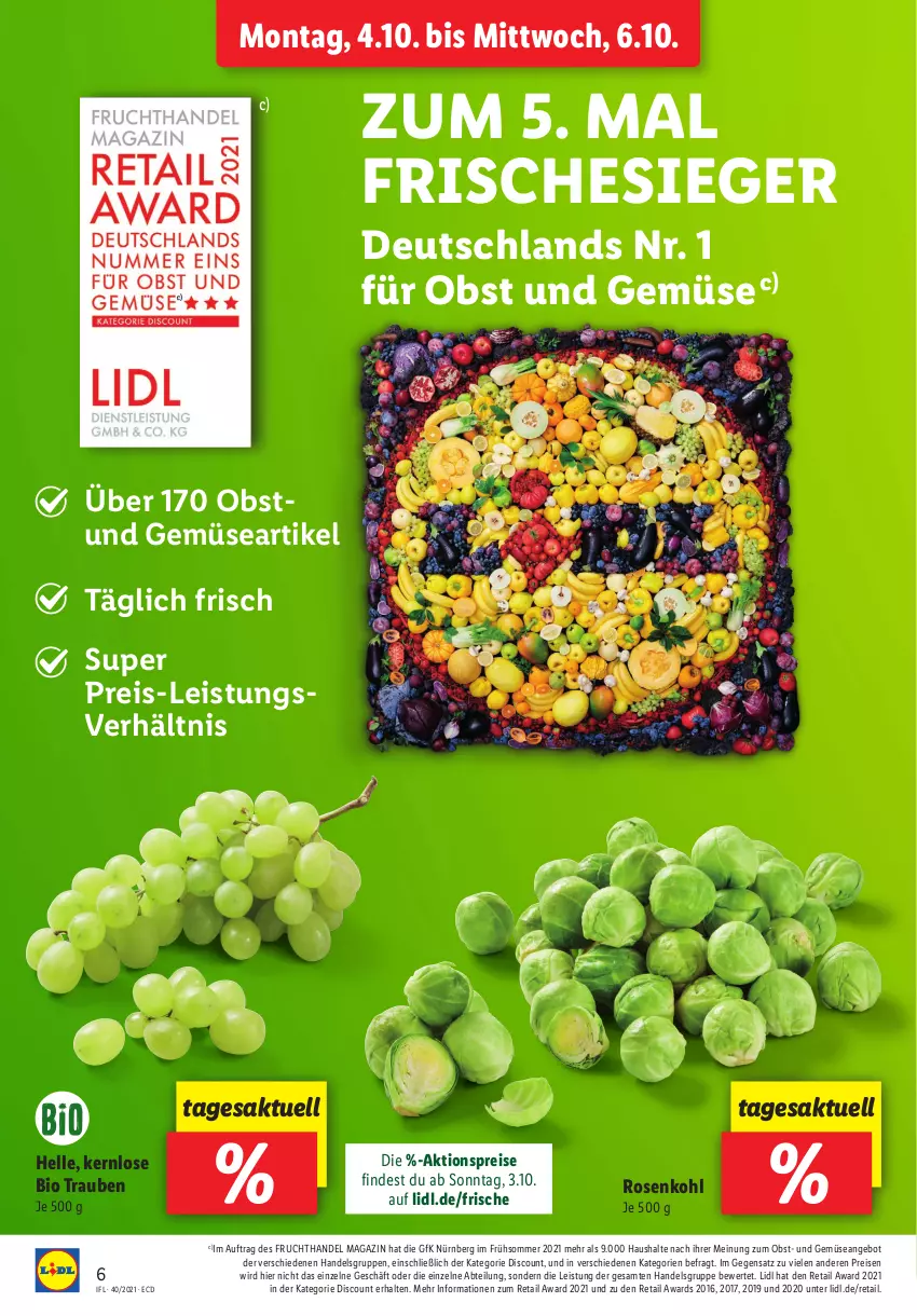 Aktueller Prospekt Lidl - Aktionsprospekt - von 04.10 bis 09.10.2021 - strona 6