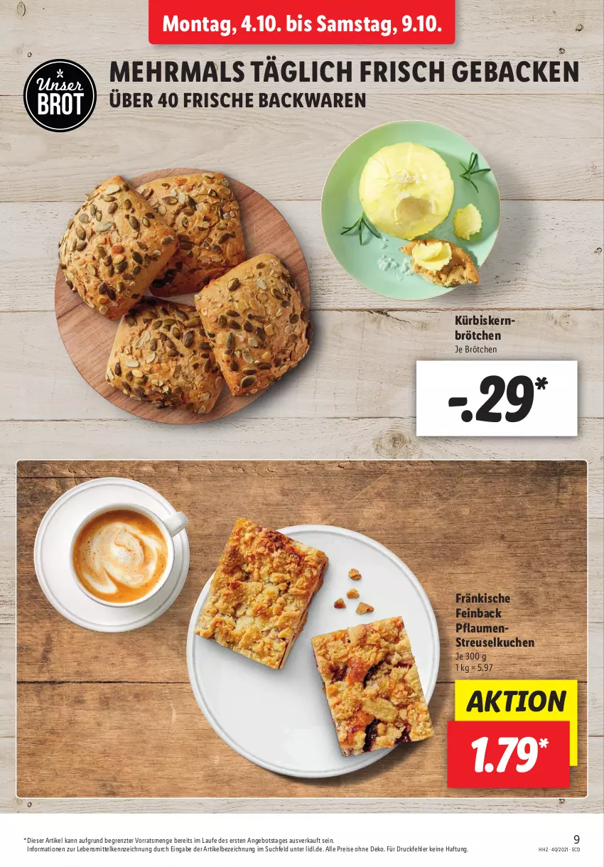 Aktueller Prospekt Lidl - Aktionsprospekt - von 04.10 bis 09.10.2021 - strona 9