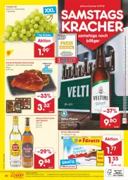 Gazetka promocyjna Netto Marken-Discount - Filial-Angebote - Gazetka - ważna od 23.07 do 23.07.2022 - strona 40 - produkty: angebot, angebote, bestpreis, discount, eis, ferrero, Havana Club, Holz, kracher, kräuter, marinade, marken-discount, milch, Milchschnitte, ndk, oder kräuter, pils, pilsener, reis, Schal, Schale, schwein, schweine, steak, steaks, Ti, trauben, usb, veltins, veltins pilsener, versandkostenfrei, wein, weine, Weste, ZTE