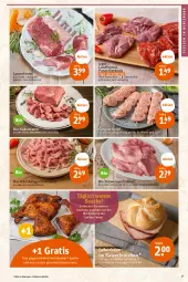 Gazetka promocyjna Tegut - Angebote der Woche - Gazetka - ważna od 20.05 do 20.05.2023 - strona 9 - produkty: angebot, angebote, beko, bio, braten, brötchen, decke, eis, ente, fleisch, geschnetzeltes, gewürz, grill, hähnchenschenkel, henkel, Kaiser, Käse, krone, lamm, Lammkrone, landprimus, leberkäs, leberkäse, natur, nero, pfanne, pute, Putenoberkeule, rouladen, saft, schenkel, schinken, schnitzel, schwein, schweine, Schweineroulade, schweineschnitzel, snack, snacks, steak, steaks, Ti, tisch, wein, weine, Zelt