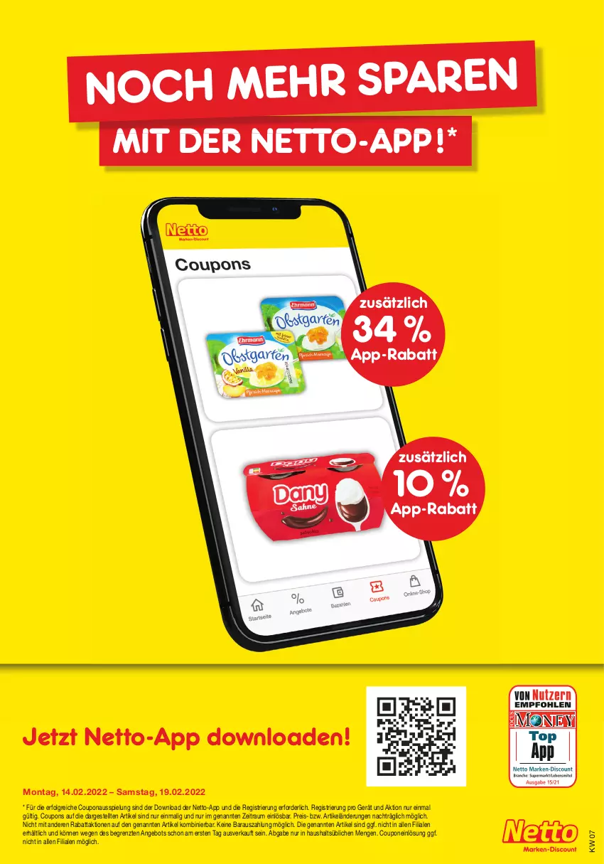 Aktueller Prospekt Netto Marken-Discount - Filial-Angebote - von 14.02 bis 19.02.2022 - strona 41 - produkty: angebot, coupon, coupons, eis, LG, reis, Ti, ZTE