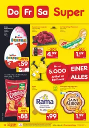 Gazetka promocyjna Netto Marken-Discount - Filial-Angebote - Gazetka - ważna od 19.02 do 19.02.2022 - strona 28 - produkty: albray, chips, crunchips, eis, fleisch, fleischwurst, Geflügel, gulasch, gutfried, jungbullen, Kinder, lorenz, lorenz crunchips, ndk, rama, reis, saft, Saint Agur, saint albray, Ti, versandkostenfrei, wurst