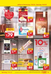 Gazetka promocyjna Netto Marken-Discount - Filial-Angebote - Gazetka - ważna od 19.02 do 19.02.2022 - strona 35 - produkty: Amber, angebot, bahlsen, bella crema, bier, bohne, bohnen, comtess, comtess kuchen, eduscho, eis, elle, ferrero, früchte, Früchtetee, giotto, haselnuss, kaffee, kaffeebohnen, keks, kekse, kräuter, kuchen, lambertz, leibniz, lindt, melitta, nuss, reis, tee, teekanne, Ti, ZTE