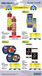 Gazetka promocyjna Metro - Wochen-Angebote - Gazetka - ważna od 15.11 do 15.11.2025 - strona 11 - produkty: angebot, auer, aufschnitt, Bau, Bauer, berliner, beutel, bratwurst, De Cecco, ecco, eis, elle, filet, filets, flasche, frucht, geback, gewürz, gewürzketchup, Hela, hering, Herings, heringsfilets, Heu, italienische pasta, ketchup, Knödel, lindt, pasta, reis, ring, schnitten, schoko, schokolade, tafelschokolade, Ti, wiesbauer, wurst