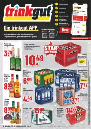 Gazetka promocyjna Trinkgut - Gazetka - ważna od 04.02 do 04.02.2023 - strona 1 - produkty: alkohol, Alwa, angebot, angebote, bier, brause, burgwallbronn, Cap, deka, elle, erdinger, fassbrause, flasche, könig pilsener, limo, limonade, limonaden, mineralwasser, osborne, pils, pilsener, Ti, uhr, veterano, vilsa, wasser