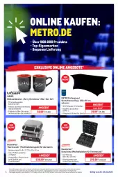 Gazetka promocyjna Metro - Online: Wochen-Angebote - Gazetka - ważna od 26.10 do 26.10.2025 - strona 1 - produkty: angebot, angebote, Becher, bügel, Donut, donuts, eis, erde, Glühwein, latte, lebensmittel, Liege, Metro, ndk, Rauch, reis, Ria, rwe, spülmaschinen, Ti, wein