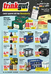 Gazetka promocyjna Trinkgut - Prospekte - Gazetka - ważna od 05.09 do 05.09.2026 - strona 1 - produkty: Alwa, angebot, Apple, bitburger, bitburger pils, burger, cola, eis, ente, flasche, flensburger, Gläser, jack daniel, jack daniel's, lack, mineralwasser, pepsi, Pepsi Cola, pils, pilsener, premium pils, reis, Schwip Schwap, tennessee whiskey, Ti, vilsa, wasser, whiskey, ZTE