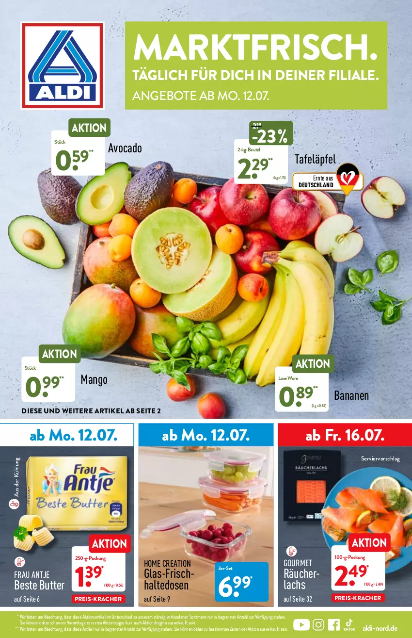 Aktueller Prospekt Aldi Nord - Aldi-Aktuell - von 12.07 bis 17.07.2021 - strona 1