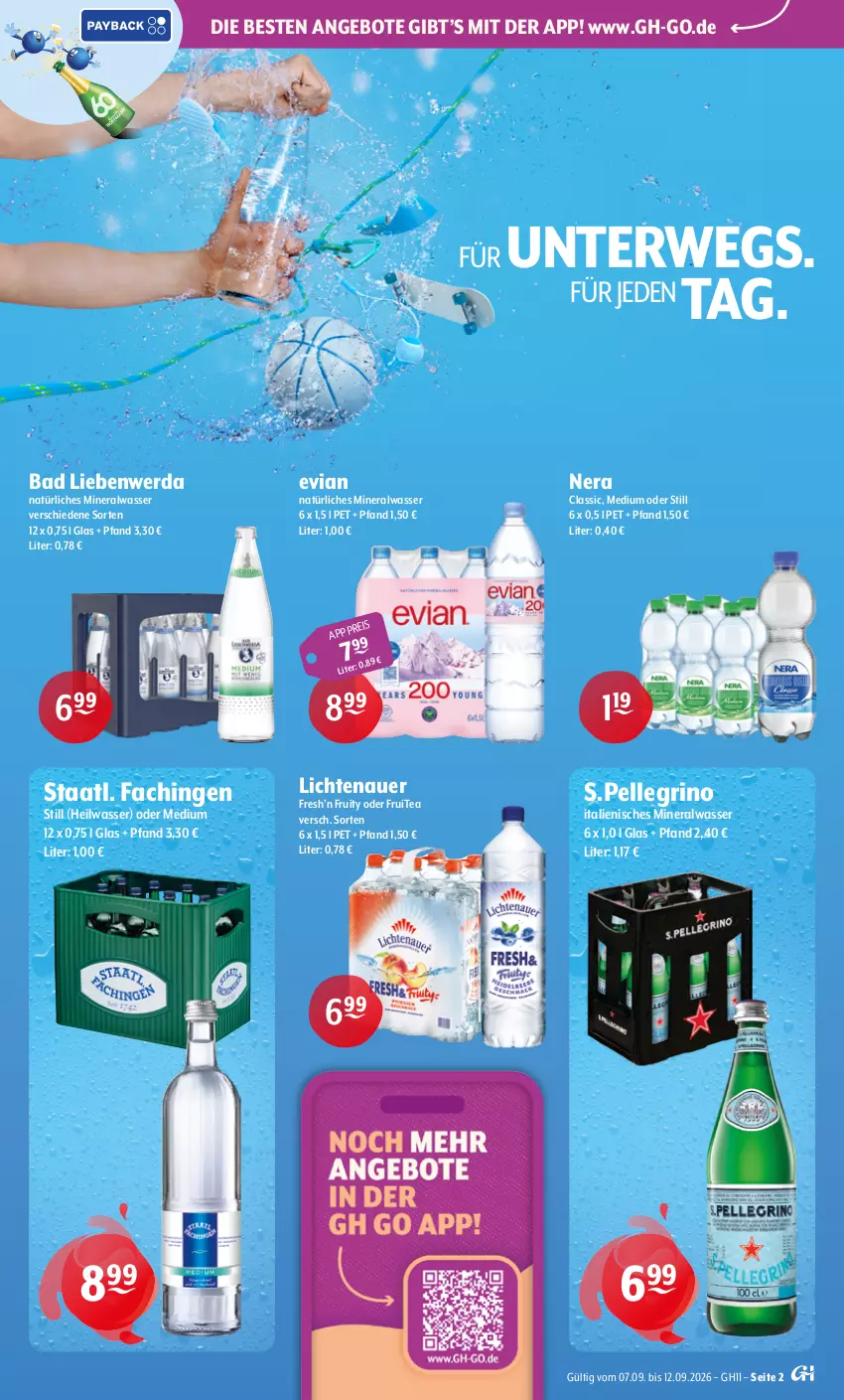 Aktueller Prospekt Getraenke Hoffmann - Prospekte - von 07.09 bis 12.09.2026 - strona 2 - produkty: Alwa, angebot, angebote, auer, Bad, Bad Liebenwerda, eis, elle, lichtenauer, mineralwasser, natürliches mineralwasser, rwe, Staatl. Fachingen, Ti, wasser
