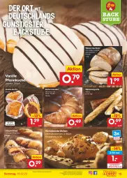 Gazetka promocyjna Netto Marken-Discount - Filial-Angebote - Gazetka - ważna od 18.02 do 18.02.2023 - strona 15 - produkty: angebot, backofen, baguette, bestpreis, brot, brötchen, butter, Croissant, eis, kuchen, Kürbis, Kürbiskernbrötchen, kürbiskerne, Laugenstange, Muffin, nutella, Ofen, Pfannkuchen, reis, salz, stube, Ti, vanille, weizenmischbrot, ZTE