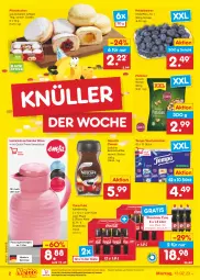 Gazetka promocyjna Netto Marken-Discount - Filial-Angebote - Gazetka - ważna od 18.02 do 18.02.2023 - strona 2 - produkty: beere, beeren, bestpreis, bohne, bohnen, bohnenkaffee, cola, drink, eis, Germ, heidelbeere, heidelbeeren, isolierkanne, kaffee, kuchen, löslicher bohnenkaffee, ndk, nescafe, Pfannkuchen, pistazien, reis, Schal, Schale, stube, Tasche, taschen, taschentücher, Tempo, Ti, tücher