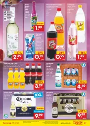 Gazetka promocyjna Netto Marken-Discount - Filial-Angebote - Gazetka - ważna od 18.02 do 18.02.2023 - strona 21 - produkty: Alwa, angebot, Apple, auer, bestpreis, bier, bio, coca-cola, cola, corona, corona extra, eis, fanta, fisch, flasche, Geflügel, glasflasche, karlsberg, karlsberg mixery, lichtenauer, limo, limonade, limonaden, mineralwasser, Mixer, mixery, pils, pilsener, premium pils, reis, ring, robby, salat, salate, schweppes, steiner, Ti, vita, Vita C, warsteiner, wasser, wein, Weißwein, ZTE