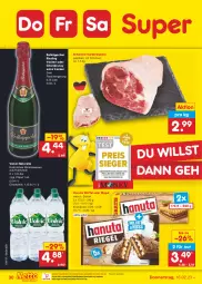 Gazetka promocyjna Netto Marken-Discount - Filial-Angebote - Gazetka - ważna od 18.02 do 18.02.2023 - strona 30 - produkty: Alwa, bestpreis, chardonnay, eis, elle, flasche, hanuta, mineralwasser, natur, natürliches mineralwasser, ndk, reis, rel, riegel, riesling, rotkäppchen, schwein, schweine, sekt, Ti, volvic, wasser, wein, weine