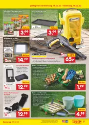 Gazetka promocyjna Netto Marken-Discount - Filial-Angebote - Gazetka - ważna od 18.02 do 18.02.2023 - strona 37 - produkty: angebot, auer, Bewegungssensor, blume, blumen, eis, elle, erde, Garten, Gewächshaus, handschuhe, hochdruckreiniger, K2, Klammern, kokos, lamm, leds, merl, pflanze, pflanzen, reiniger, Roller, schlauch, schuhe, steckdose, tablet, tablett, Tablette, teppich, teppiche, Ti, wasser, ZTE