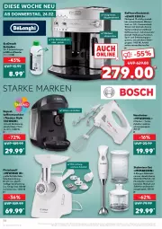 Gazetka promocyjna Kaufland - Gazetka - ważna od 02.03 do 02.03.2022 - strona 34 - produkty: angebot, auto, Becher, bohne, bohnen, edelstahl, edelstahlmesser, eis, entkalker, flasche, fleisch, handmixer, je 500-ml-flasche, kaffee, kaffeebohnen, kaffeemaschine, kaffeevollautomat, leine, LG, Messbecher, messer, milch, Mixer, ndk, Schal, Schale, sim, spülmaschinen, stabmixer, tassimo, Ti, versandkostenfrei, wasser, wassertank, Zerkleinerer, ZTE