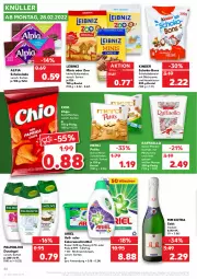 Gazetka promocyjna Kaufland - Gazetka - ważna od 02.03 do 02.03.2022 - strona 46 - produkty: alpia, angebot, ariel, beutel, butter, butterkeks, chio chips, chips, colorwaschmittel, creme, duschgel, eier, kartoffel, kartoffelchips, keks, kekse, Kinder, kokos, leibniz, leine, mandel, merci, milch, mm extra, olive, palmolive, Pods, raffaello, schoko, schoko-bons, schokolade, schokoladen, sekt, Ti, waschmittel, ZTE