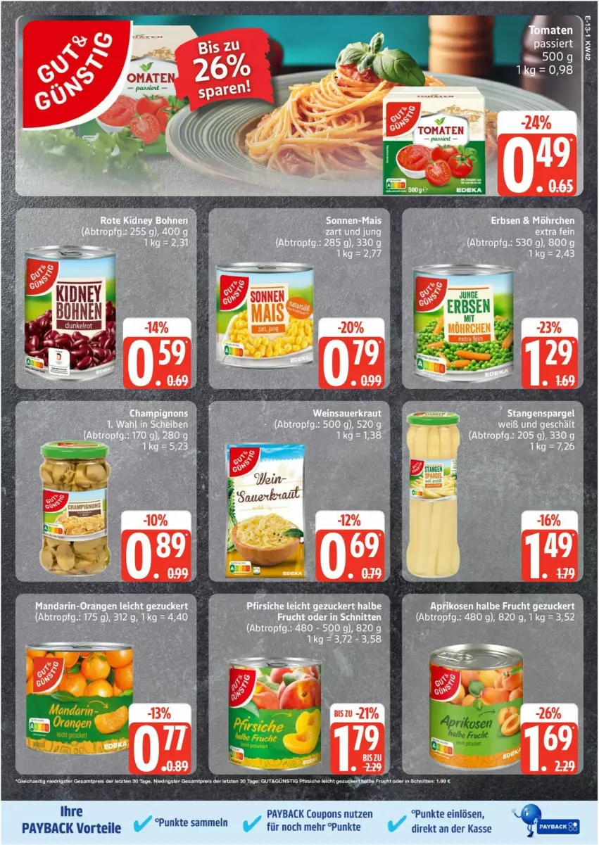 Aktueller Prospekt Edeka - Prospekte - von 13.10 bis 18.10.2025 - strona 13 - produkty: auer, coupon, coupons, payback