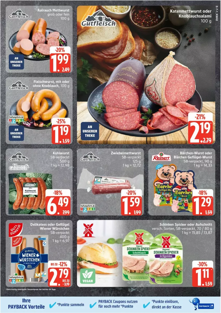 Aktueller Prospekt Edeka - Prospekte - von 13.10 bis 18.10.2025 - strona 7 - produkty: coupon, coupons, payback
