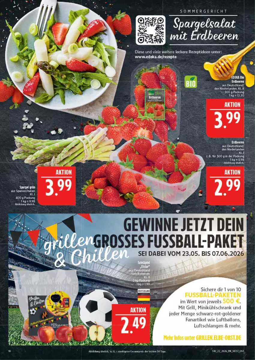 Aktueller Prospekt Marktkauf - Prospekt - von 24.05 bis 30.05.2026 - strona 10 - produkty: ball, beere, beeren, eis, erdbeere, erdbeeren, Fanartikel, grill, kühlschrank, Luftballon, Luftschlangen, obst, reis, rezept, Schrank, spargel, spargel grün, Ti, ZTE
