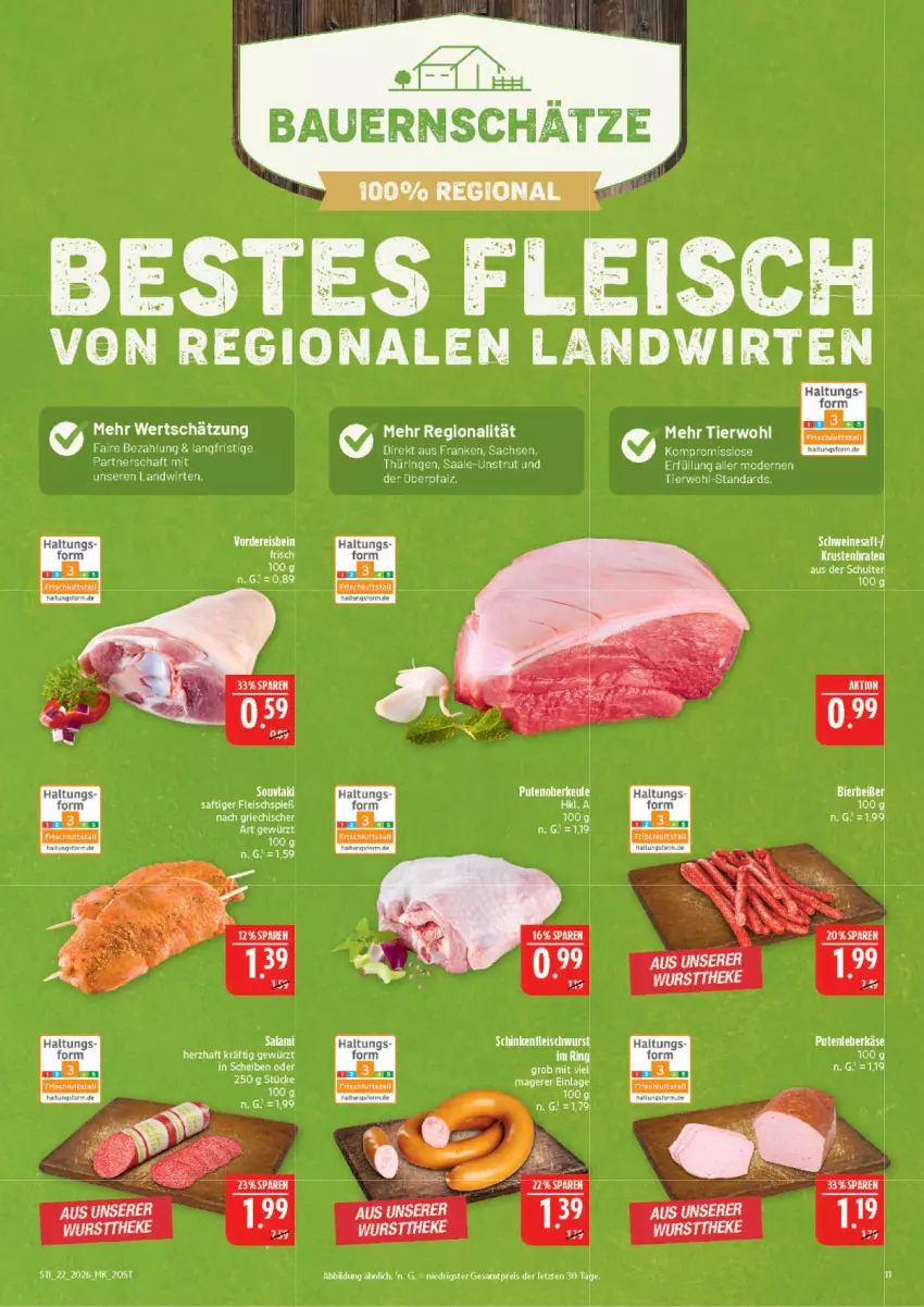 Aktueller Prospekt Marktkauf - Prospekt - von 24.05 bis 30.05.2026 - strona 11 - produkty: auer, Bau, Bauer, braten, eier, eis, fleisch, krustenbraten, Mode, pute, Putenoberkeule, reis, sac, saft, schwein, schweine, Ti, wein, weine, ZTE