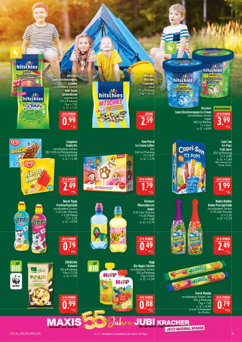 Aktueller Prospekt Marktkauf - Prospekt - von 24.05 bis 30.05.2026 - strona 23 - produkty: Alwa, auer, Becher, bett, bio, deka, edeka bio, ente, erde, flasche, hipp, korn, langnese, LG, mineralwasser, tee, Ti, vöslauer, wasser