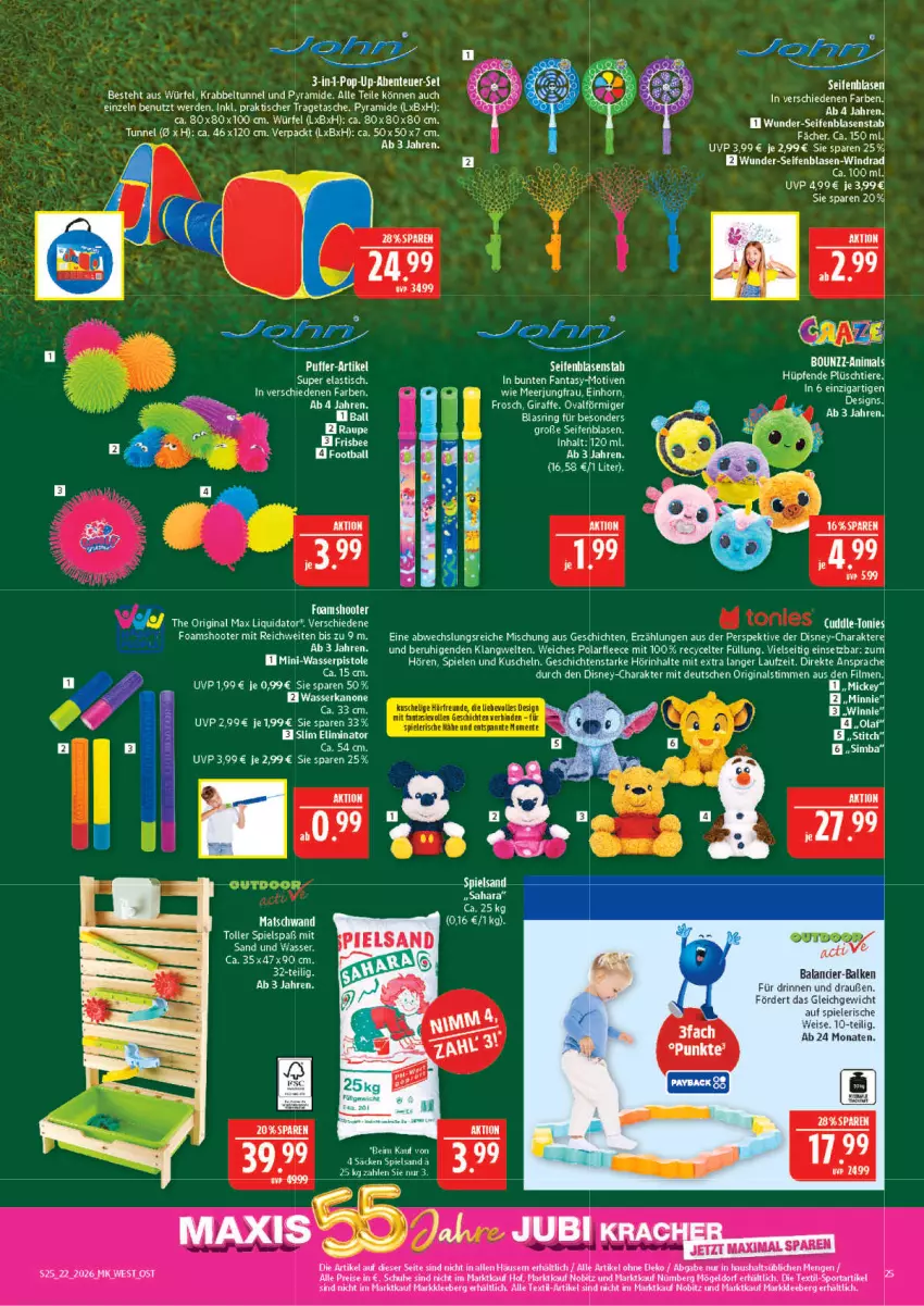 Aktueller Prospekt Marktkauf - Prospekt - von 24.05 bis 30.05.2026 - strona 25 - produkty: asti, disney, eier, eis, erde, gin, Jungfrau, Plüsch, reis, ring, schuhe, Seife, sim, simba, Spiele, Sport, Tasche, tee, Ti, Tiere, tisch, tragetasche, wasser, wasserpistole, würfel
