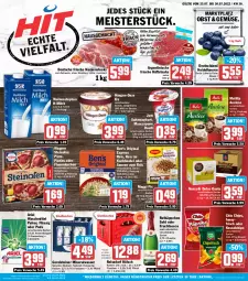 Gazetka promocyjna Hit - Prospekte - Gazetka - ważna od 30.07 do 30.07.2022 - strona 1 - produkty: alkohol, Alwa, ariel, ariel waschmittel, Becher, beere, beeren, beutel, chio chips, chips, dolce gusto, ecco, eis, flammkuchen, flasche, frucht, fruchtsecco, gerolsteine, gerolsteiner, gin, glasflasche, häagen-dazs, heidelbeere, heidelbeeren, hüftsteak, hüftsteaks, joghur, joghurt, kochbeutel, korb, kuchen, lamm, maggi, maggi fix, mascarpone, Meister, melitta, milch, mineralwasser, Nackensteak, nackensteaks, natur, Nescafé, obst, Ofen, pizza, Pods, reis, reiss, rel, rind, rotkäppchen, sahne, Sahnejoghurt, sauce, saucen, schwein, sekt, Sprudel, ssd, steak, steaks, steiner, steinofen, steinofen pizza, Ti, wagner, waschmittel, wasser, weihenstephan, wein, zott, ZTE