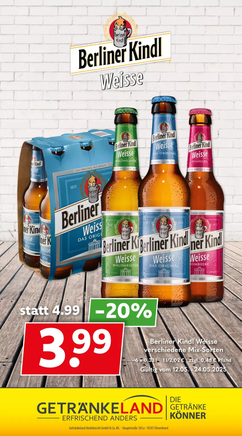 Aktueller Prospekt Getraenkeland - von 11.05 bis 23.05.2025 - strona 11 - produkty: eis, Elan, getränk, getränke