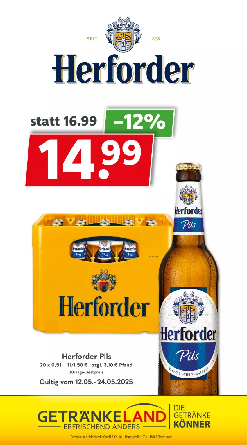 Aktueller Prospekt Getraenkeland - von 11.05 bis 23.05.2025 - strona 9 - produkty: bestpreis, eis, Elan, getränk, getränke, pils, reis, Ti