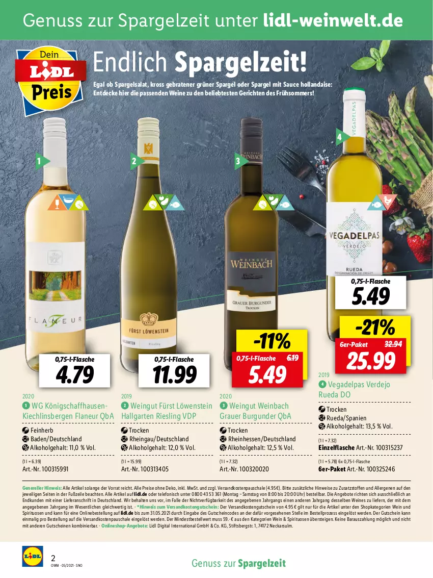 Aktueller Prospekt Lidl - Beste Weine für jeden Anlass - von 28.04 bis 31.05.2021 - strona 2