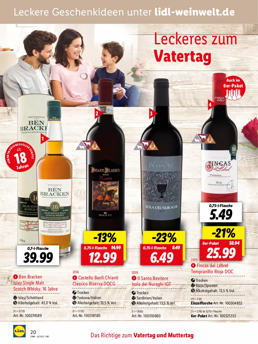 Aktueller Prospekt Lidl - Beste Weine für jeden Anlass - von 28.04 bis 31.05.2021 - strona 20