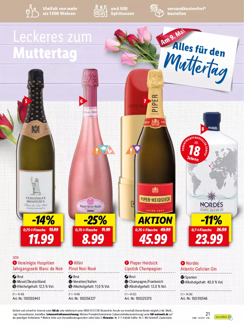 Aktueller Prospekt Lidl - Beste Weine für jeden Anlass - von 28.04 bis 31.05.2021 - strona 21